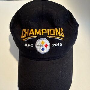 Pittsburgh Steelers Champions AFC 2010 Black Cap. NEW